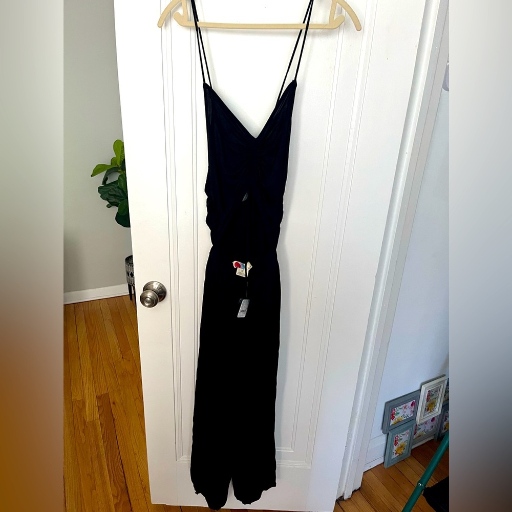 Free People black romper with cutout